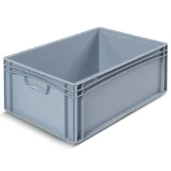 kaiserkraft Euronorm-Behälter, LxB 600 x 400 mm, Wände und Boden geschlossen, Höhe 220 mm