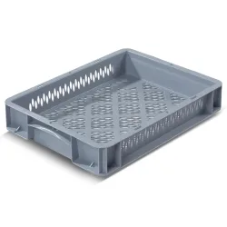 Alpha Eurobox aus PP mit durchbrochenen Wänden, 6,4 Liter, HxBxT 70 x 400 x 300 mm