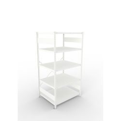 META Fachbodenregal Stecksystem, GF, FL 230 kg, lichtgrau, HxBxT 2.000 x 1.300 x 300 mm
