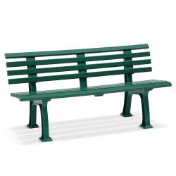 Gartenbank, 3-Sitzer, L 1500 mm, grün