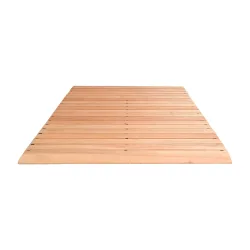 Holzlaufrost Yoga, Buche hell, pro lfd. m, mit Anschrägung an 3 Seiten, Breite 1200 mm Miltex