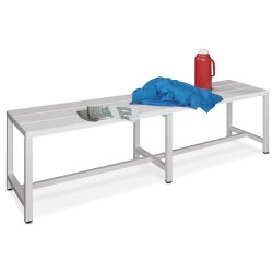 PAVOY Umkleidesitzbank, Länge 1.500 mm, ohne Schuhrost, anthrazitgrau