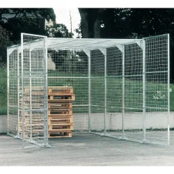 TROAX® Lagerbox, verzinkt, HxBxL 2.200 x 2.200 x 2.400 mm