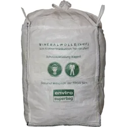 ASUP Transportsack Big Bag, mit Einfüllschürze, Tragkraft 200 kg, HxBxL 1200 mm x 900 mm x 900 mm, weiss, für KMF