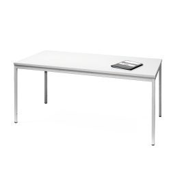 HEMMDAL Büro-Schreibtisch mit 4-Fuss Stalhrohrgestell, HxBxT 750 x 1.800 x 1.000 mm