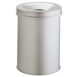 DURABLE Papierkorb Hellgrau 15L Metall 35,7 cm