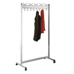 Reihengarderobe Multiline, 18 Hut- + 68 Mantelhaken