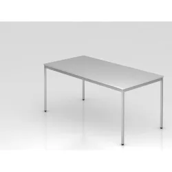 Besprechungstisch Office Grau Holz 160 cm - Material: Holzwerkstoff - Besprechungstisch