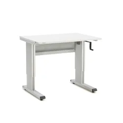 TRESTON Arbeitstisch, Typ WB, höhenverstellbar, Kurbel, BxT 1.073 x 800 mm
