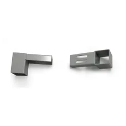 Halter-Set für Treston Lochplatten RL120, RL150 und RL180, Stahl lichtgrau, 4 Stück