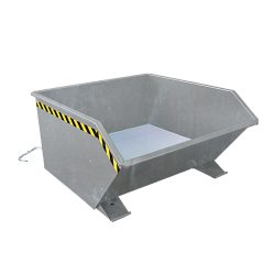 Eichinger® Spänebehälter mit Lochblech-Boden und Ablasshahn, 1500 kg, 1000 Liter, feuerverzinkt