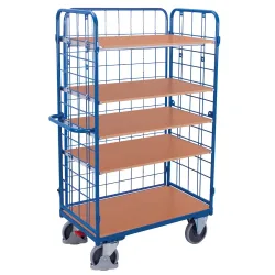 VARIOfit SW-800.305 Etagenwagen Feststeller Stahl pulverbeschichtet Traglast (max.): 500 kg Enzianblau (RAL 5010)