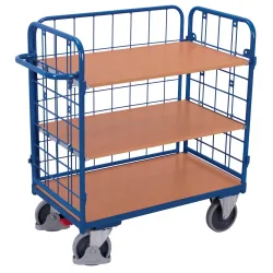 VARIOfit SW-800.303 Etagenwagen höhenverstellbar Stahl pulverbeschichtet Traglast (max.): 500 kg Enzianblau (RAL 5010)