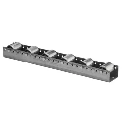 BS ROLLEN Paletten-Rollenschiene aus verzinktem Stahlblech, TK pro Rolle 150 kg, Teilung 52 mm