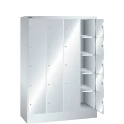 LISTA Fächerschrank, (BxTxH) 1200x500x1695mm, 4x5 Fächer, Verschlussvorrichtung