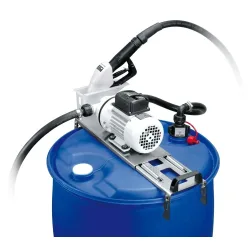 Pumpensystem für 220 l Fässer CEMO Cematic Blue, Saugschlauch 0,5 m, AF2-Kupplung und Saugrohr, Automatik-Zapfventil, 30l/min