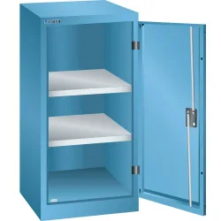 LISTA Beistellschrank, (BxTxH) 500x400x1000mm, 2 Verstellböden, lichtblau, RFID Lock