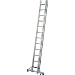 Krause zweitlg. Schiebeleiter, 2 x 12 Sprossen, TRBS 2121 2-konform, Trigon-Traverse