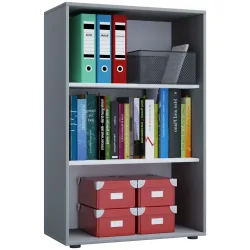 VCM Büroregal Lona, 3 Fächer, HxBxT 1.050 x 700 x 400 mm, weiss