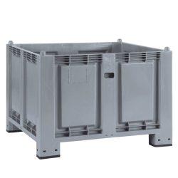 Grossbehälter aus Polypropylen, 550 Liter, mit Füssen, grau