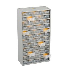 Allit Kleinteilemagazin mit Metallgehäuse, 60 Schubladen