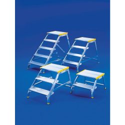 HACA Schwerlast-Tritt, TK 300 kg, Standhöhe 0,60 m, Handlauf links