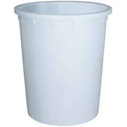 Rundtonne, Ø oben/unten 755/695 mm, Höhe 885 mm, 300 Liter, weiss