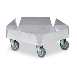 Transportroller für Rundtonnen bis 100 Liter, TK 250 kg, Aluminium