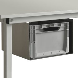 Kunststoffbox für DAHMEN Packtische Classic und Multiplex, ausziehbar, Abhängung verzinkt