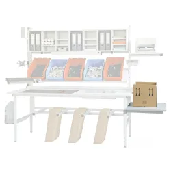 Tischverlängerung für DAHMEN Packtische Classic und Multiplex, BxT 600 x 900 mm, anthrazit