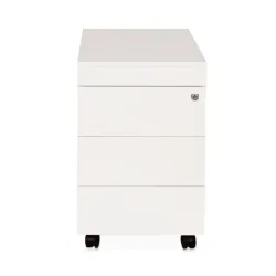 Rollcontainer Simplify, HxBxT 620 x 420 x 600 mm, 3 Schubladen + Materialfach