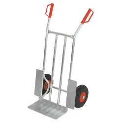 Sackkarre HEMMDAL, Tragkraft 200 kg, Schaufel BxT 400 x 180 mm, Aluminium