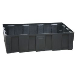 EURO-Auffangwanne 250/2 CEMO, Polyethylen, 250 l Auffangvolumen, mit Zulassung, B 1205 x T 805 x H 330, ohne Gitterrost