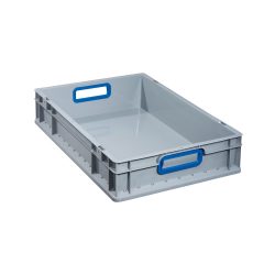 Allit Eurobox, mit blauen Grifföffnungen, HxBxT 120 x 600 x 400 mm, 23 Liter