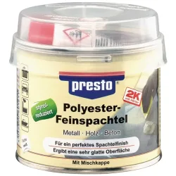 PRESTO 2K-Feinspachtellith® weiss, Härter rot 1000g Dose PRESTO