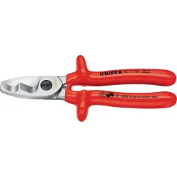 Knipex 95 17 200 Kabelschere Geeignet für (Abisoliertechnik) Alu- und Kupferkabel, ein- und mehrdrähtig 20 mm 70 mm² 0