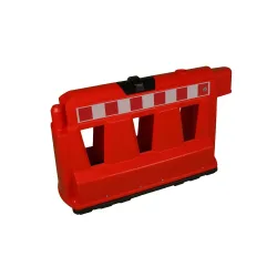Fahrbahnteiler aus Kunststoff, rot