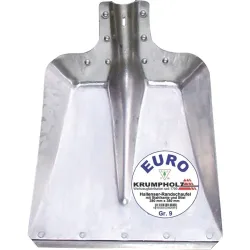 KRUMPHOLZ Hallenser Randschaufel FAVORIT Gr.9 380x380mm Aluminiumblech