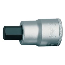 Steckschlüsseleinsatz IN 32 3/4 Zoll Innen-6-kant SW 19mm L.80mm GEDORE