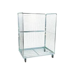 kaiserkraft Stahlrollbehälter, 3-seitig, BxT 1350 x 950 mm