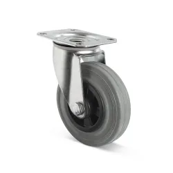 Lenkrolle Vollgummi Basic, PAK-frei, ØxB 100 x 35 mm, TK 75