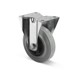 Bockrolle Vollgummi Basic, PAK-frei, ØxB 200 x 50 mm, TK 205 kg