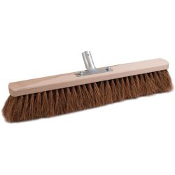 SOREX Besen Kokos L.600mm m.Metallstielhalter Flachholz