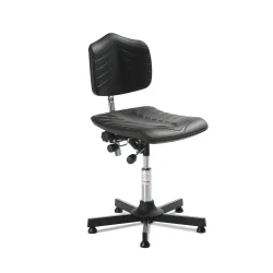 Global Stole A/S Arbeitsdrehstuhl Premium, Sitzhöhe 470-600 mm, Bodengleiter, Stahlbasis
