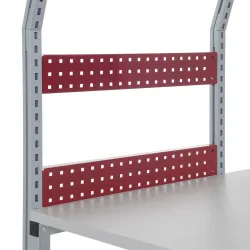 Lochrückwand für Rocholz Packtische FLEX, HxBxT 100 x 1.000 x 30 mm