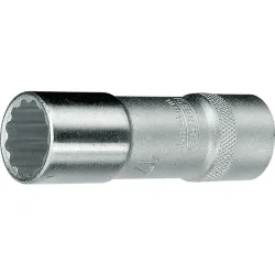 GEDORE Steckschlüsseleinsatz D 19 L 1/2 Zoll 12-kant SW 14mm L.77mm