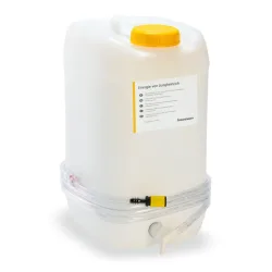 Jungheinrich? Wasserbehälter, 10 l inkl. 4 m Schlauch, Absperrhahn, gelbe Deckel, Fliessanzeige mit integr. Filter