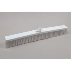 Hygiene-Saalbesen, Kunststoff, dt. Gewinde, Polyesterborsten 0.25, weich, 600 mm, transparent