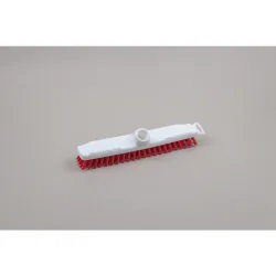 Hygiene-Wischer, Kunststoff, dt. Gewinde, Polyesterborsten 0.50, hart, 280 mm, rot