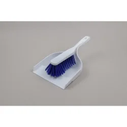 Hygiene-Kehrgarnitur, Kunststoff, Polyesterborsten 0.25, weich, blau